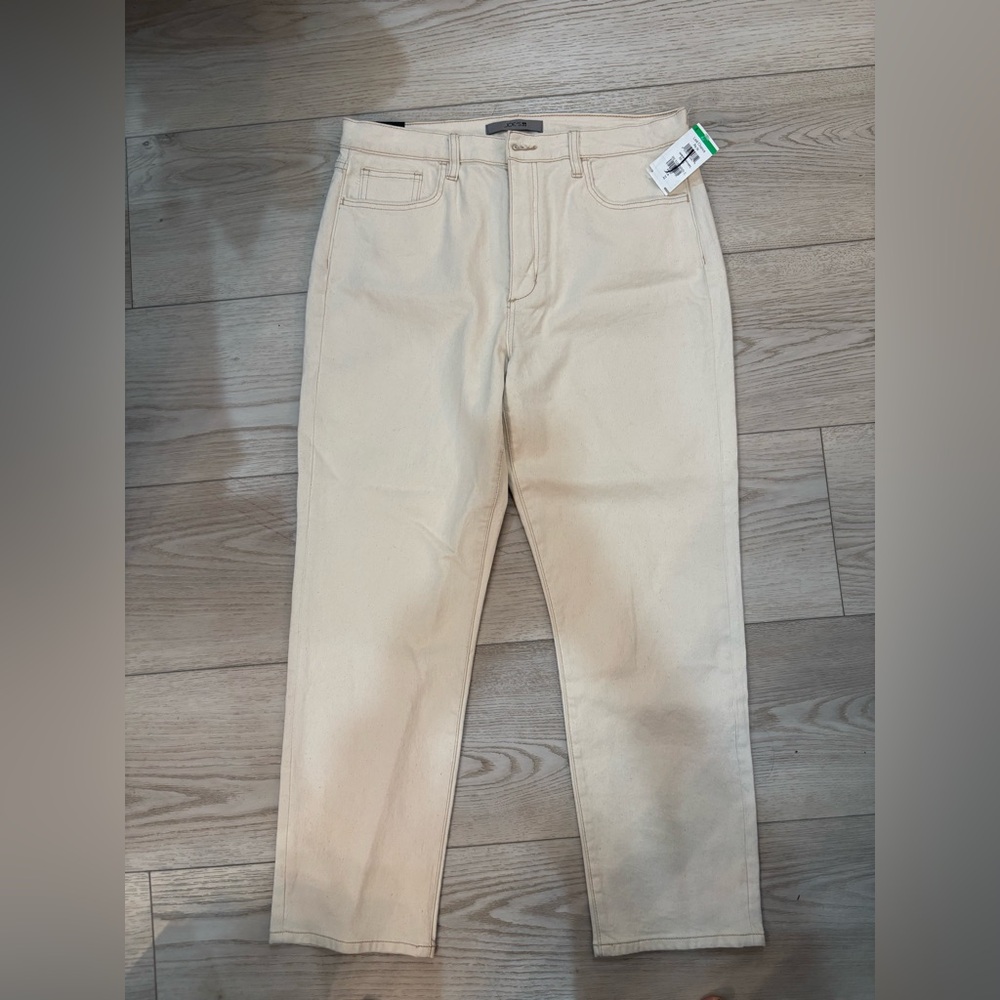 Joe's Jeans The OG High Rise Straight Ankle Button Fly Cream Pant Sz 32 New $218 - Picture 4 of 12
